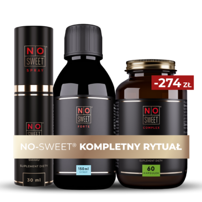 NO-Sweet® KOMPLETNY RYTUAŁ NO-sweet® Spray + NO-sweet® Kapsułki + NO-sweet® Płyn